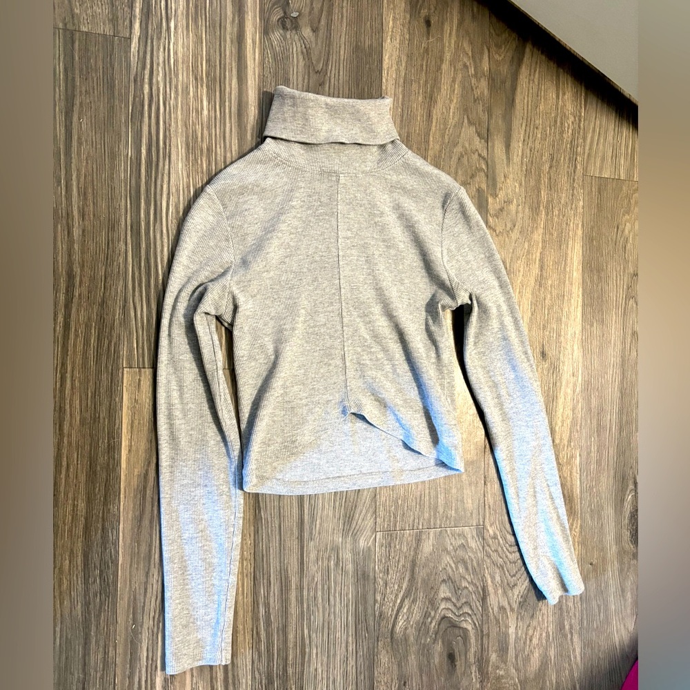Grey stylish turtle neck